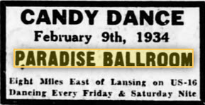 Paradise Ballroom - 09 Feb 1934 Ad (newer photo)